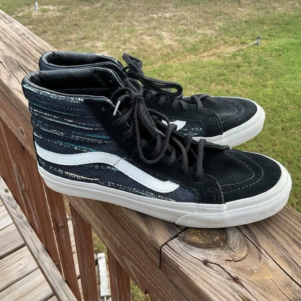 VANS UNISEX SIZE 7M 8.5W SK8-HI SUEDE ITALIAN SUEDE SKATE SNEAKERS SHOES